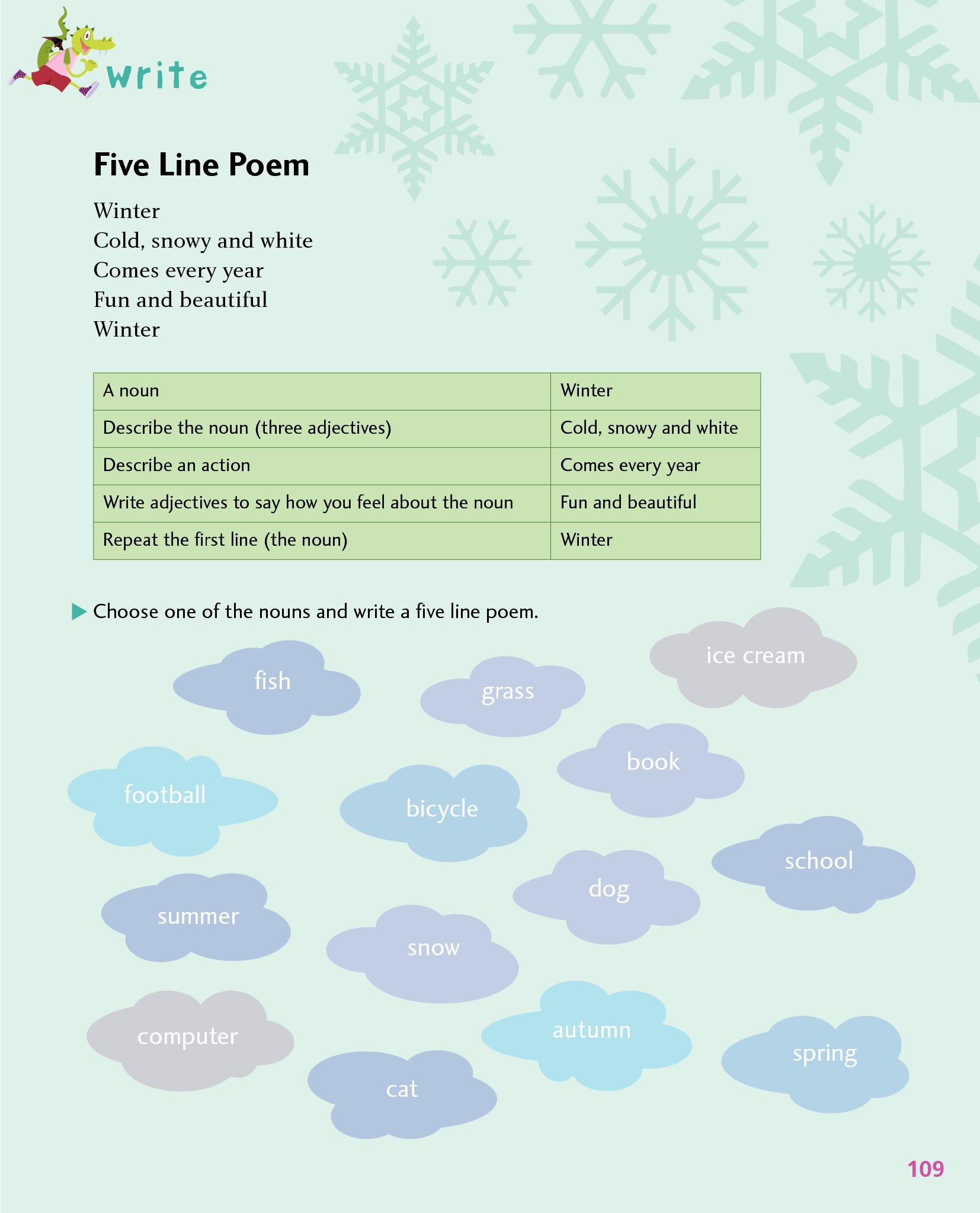 Write - Five Line Poem - Write - Five Line Poem